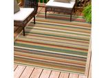 Andiamo Teppich "Sedona Streifen" rechteckig 6 mm Höhe Flachgewebe, gestreift, In- und Outdoor geeignet