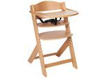 My Baby Lou Hochstuhl Lunch TOP , Naturfarben , Holz , Buche , massiv, Sperrholz , 50.5x78.5x45 cm , Essbrett verstellbar, Fußstütze verstellbar, Sitzfläche verstellbar, Essbrett abnehmbar, speichel- und schweißechte Lackierung , Holzmöbel, Sitzgelegenheiten Holz, Hochstühle und Tischsitze Holz