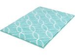 Badematte KLEINE WOLKE "Twin" Gr. 3, grün (salbeigrün), H:15mm, Polyester, Badematten, Badematte, Badteppich, modernes Design, leichter Hoch-Tief Effekt, waschbar