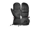 Fäustlinge REUSCH "Puffy R-TEX XT Mitten", Damen, Gr. 8, schwarz, 70% Polyester, 30% Lederimitat, unifarben, Handschuhe Fäustlinge, mit wasserdichter, atmungsaktiver Funktion