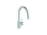 Grohe Eurostyle Cosmopolitan Spültisch-Einhebelmischer 31481001 chrom, schwenkbarer Rohrauslauf, herausziehbare Dual-Spülbrause