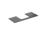 Geberit One Waschtisch-Platte 505115002 120x2x47cm, Ausschnitt mittig, Steinzeug, Marmoroptik schwarz/matt