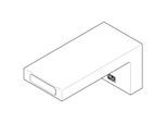 Dornbracht Auslauf WT Wand AL125 - m 091174031-33 100x80x60_mattschwarz