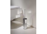 KEUCO Moll Toilettenbürstengarnitur 0496900101 mit Metallgehäuse, Bürste mit Deckel, Standmodell, verchromt/anthrazit