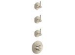 hansgrohe AXOR One Thermostatmodul 48723820 Unterputz, 3 Verbraucher, mit Hebelgriff, brushed nickel
