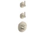 hansgrohe AXOR One Thermostatmodul 48722820 Unterputz, 2 Verbraucher, mit Hebelgriff, brushed nickel