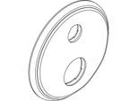 hansgrohe Rosette Axor Montreux Thermostat UP 98668820 Ab-/Umstellventil brushed nickel beschr.