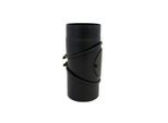 Bertrams ST-Pu Segmentbogen 08SBV-RV-250L Ø 250 mm, 3-tlg, frei verstellbar 0-90°, pulverbeschichtet, schwarz
