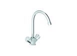 Grohe Spültisch-Zweigriffarmatur Costa Niederdruck, schwenkbarer Rohrauslauf, chrom