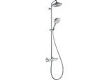 hansgrohe Raindance Select 240 Showerpipe 27116000 Ecosmart, Brausearm 450 mm, schwenkbar