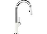 Blanco CARENA-S Vario Küchenarmatur 521368 SILGRANIT-Look silgranitweiß/chrom