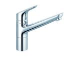 Kludi Objekta Küchenarmatur 325780575 chrom, schwenkbarer Auslauf, Unterfenstermontage