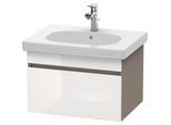 Duravit DuraStyle Waschtisch-Unterschrank DS638302243 60 x 45,3 cm, weiß hochglanz/basalt matt, 1 Auszug, wandhängend