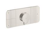 hansgrohe Axor One Fertigmontageset 45713800 Unterputz-Thermostatmodul, 3 Verbraucher, Edelstahl-Optik