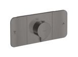 hansgrohe Axor One Fertigmontageset 45712340 Unterputz-Thermostatmodul, 2 Verbraucher, brushed black chrome