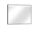 hansgrohe Xarita Lite Q Spiegel 54959670 mit horizontaler LED-Beleuchtung, mattschwarz, B 1000 x H 700 x T 30 mm, 10 W