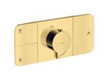 hansgrohe Axor One Fertigmontageset 45713990 Unterputz-Thermostatmodul, 3 Verbraucher, polished gold optic