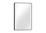 hansgrohe Xarita Lite Q Spiegel 54961670 mit seitlicher LED-Beleuchtung, mattschwarz, B 500 x H 700 x T 30 mm, 14 W