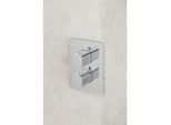 Herzbach Ceo Fertigmontageset 36.503050.4.01 Unterputz-Thermostat soft, für 2 Verbraucher, chrom