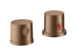 hansgrohe Axor Uno Fertigmontageset 38480310 2-Loch-Wannenrandarmatur, mit Thermostat, brushed red gold