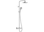hansgrohe Vernis Blend 200 1jet Showerpipe 26089000 EcoSmart, mit Brausethermostat, chrom