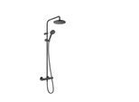 hansgrohe Vernis Blend 200 1jet Showerpipe 26089670 EcoSmart, mit Brausethermostat, mattschwarz