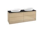 Villeroy und Boch Finion Waschtischunterschrank GA8200PC 160x60,3cm, Emotion, Abdeckplatte black matt, Oak Veneer