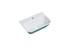 Hewi Mineralguß-Waschtisch 950.12.101655 51x35cm, 2-farbig, alpinweiß, aquablau