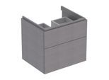 Geberit Xeno² Waschtisch-Unterschrank 500506431 58x53x46,2cm, strukturiert/sculturagrau, mit 2 Schubladen