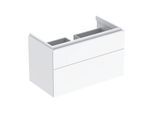 Geberit Xeno² Waschtisch-Unterschrank 500509011 88x53x46,2cm, hochglänzend/weiß, mit 2 Schubladen