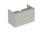 Geberit Xeno² Waschtisch-Unterschrank 500509001 88x53x46,2cm, matt/greige, mit 2 Schubladen
