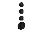 Herzbach Deep Black Fertigmontageset 23.523015.1.12 schwarz matt, für Universal-Thermostat-Modul