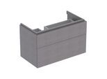 Geberit Xeno² Waschtisch-Unterschrank 500515431 88x53x46,2cm, mit 2 Schubladen, mit Ablagefläche, strukturiert/sculturagrau