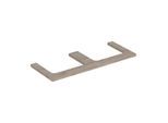 Geberit One Waschtisch-Platte 505345006 120 x 3 x 47 cm, Nussbaum hickory/Melamin Holzstruktur, Ausschnitt zweifach