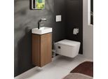 hansgrohe Xilesa E Waschtischunterschrank 54243550 340x240mm, für Handwaschbecken, Türanschlag links, Eiche Kaschmir