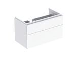 Geberit Xeno² Waschtisch-Unterschrank 500515011 88x53x46,2cm, mit 2 Schubladen, mit Ablagefläche, hochglänzend/weiß
