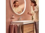 hansgrohe Tecturis S Waschtischarmatur 150 73340000 CoolStart, EcoSmart+, mit Push-Open-Ablaufgarnitur, chrom