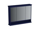 Vitra Valarte LED-Spiegelschrank 65794 98x17x76cm, 3 Spiegeltüren, Korpus stahlblau, lackiert
