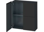 Duravit L-Cube Halbhochschrank LC116704949 70x24,3x80cm, 2 Türen, graphit matt
