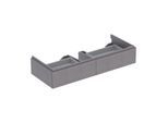 Geberit Xeno² Waschtisch-Unterschrank 500517431 117,4x22x46,2cm, mit 2 Schubladen, strukturiert/sculturagrau