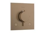 hansgrohe Ecostat Comfort E Thermostat 33716140 Unterputz, für 2 Verbraucher, 23 l/min, EN 1717, brushed bronze