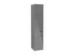 Villeroy & Boch Subway 2.0 Hochschrank A70710FP 35x165x37cm, links, Griff chrom, glossy grey