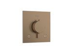 hansgrohe Ecostat Comfort E Thermostat 33711140 Unterputz, für 2 Verbraucher, 24 l/min, brushed bronze