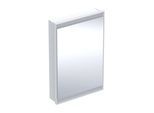 Geberit One Spiegelschrank 505801002 60x90x15cm, mit ComfortLight, 1 Tür, Anschlag rechts, weiß/Aluminium pulverbeschichtet