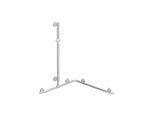 Hewi Warm Touch Duschhandlauf 950.35.32051 signalweiß, 1250 x 762 x 762 mm, mit verschiebbarer Brausestange