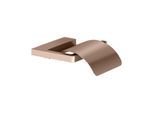 KEUCO Moll Toilettenpapierhalter 12760290000 mit Deckel, Rotgold gebürstet