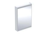 Geberit One Spiegelschrank 505810002 60x90x15cm, mit ComfortLight, 1 Tür, Anschlag links, weiß/Aluminium pulverbeschichtet