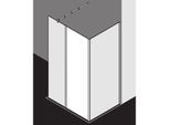 Kermi Xb Festfeld XBFFW06020VYK 61,7x200cm, silber hochglanz, ESG SR Opaco Clean, Glasanlage