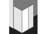 Kermi Xb Festfeld XBFFW05020VAK 51,7x200cm, silber hochglanz, ESG klar, Glasanlage