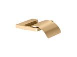 KEUCO Moll Toilettenpapierhalter 12760250000 mit Deckel, Messing gebürstet